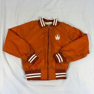 Vintage Holloway OSU Oklahoma State University Bomber Jacket Orange Youth XL